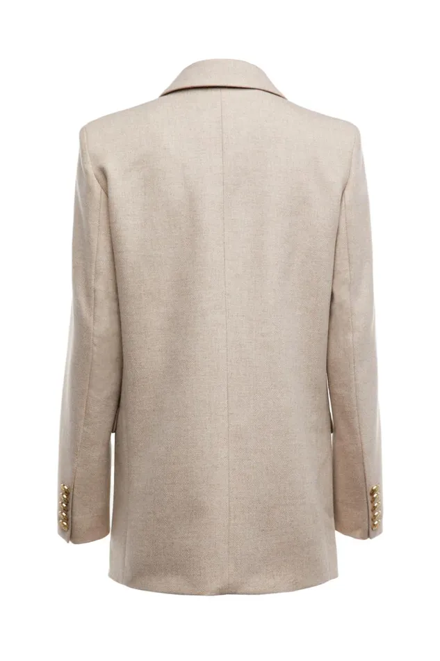 Women In Stock Tailoring Holland Cooper Belgravia Blazer Oatmeal