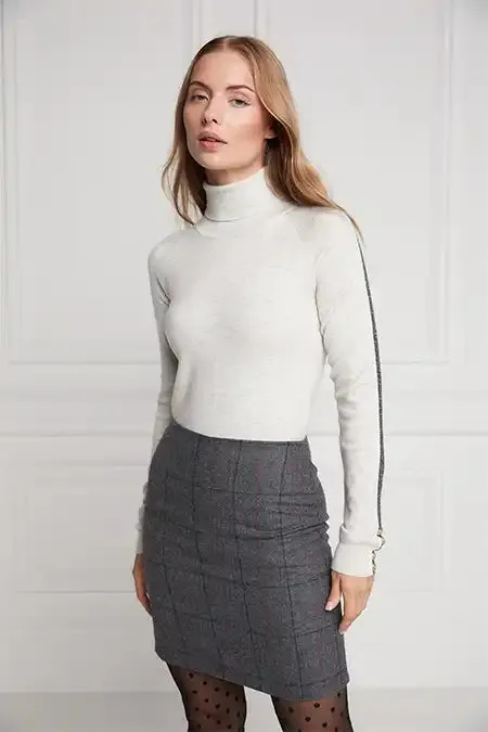 Women In Stock Tailoring Holland Cooper Chelsea Skirt Mid Blue Check Women In Stock Tailoring Holland Cooper Chelsea Skirt Mid Blue Check