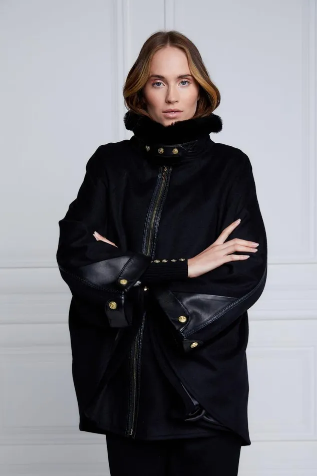 Women In Stock Tailoring Holland Cooper Chiltern Cape Soft Black