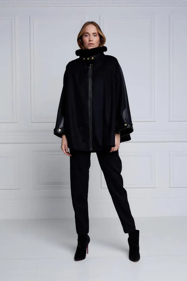 Women In Stock Tailoring Holland Cooper Chiltern Cape Soft Black