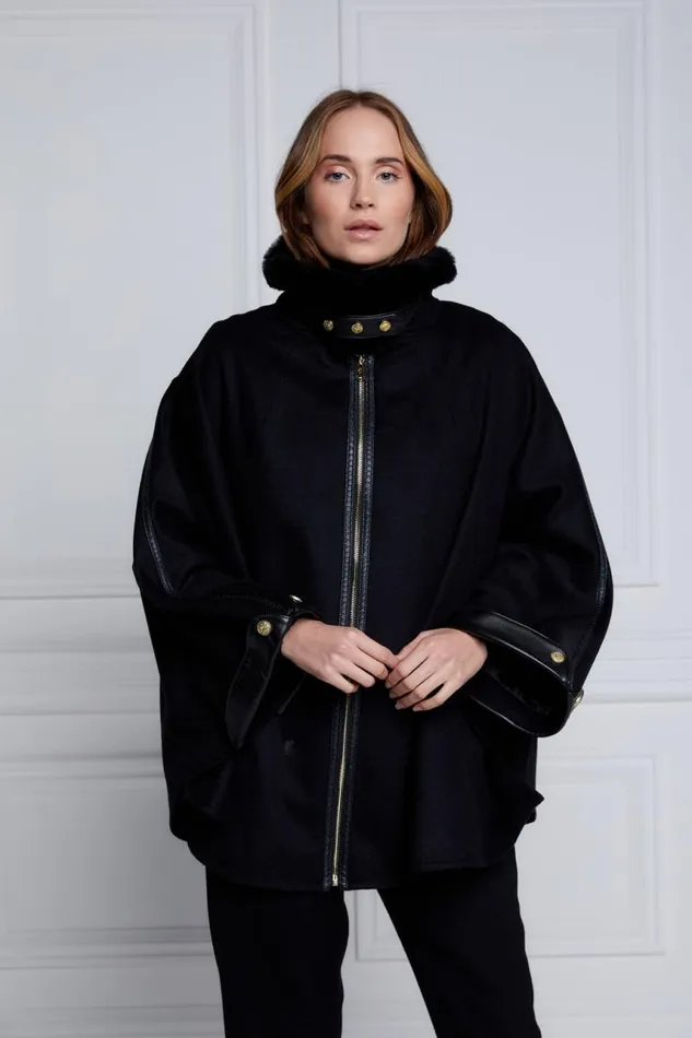 Women In Stock Tailoring Holland Cooper Chiltern Cape Soft Black