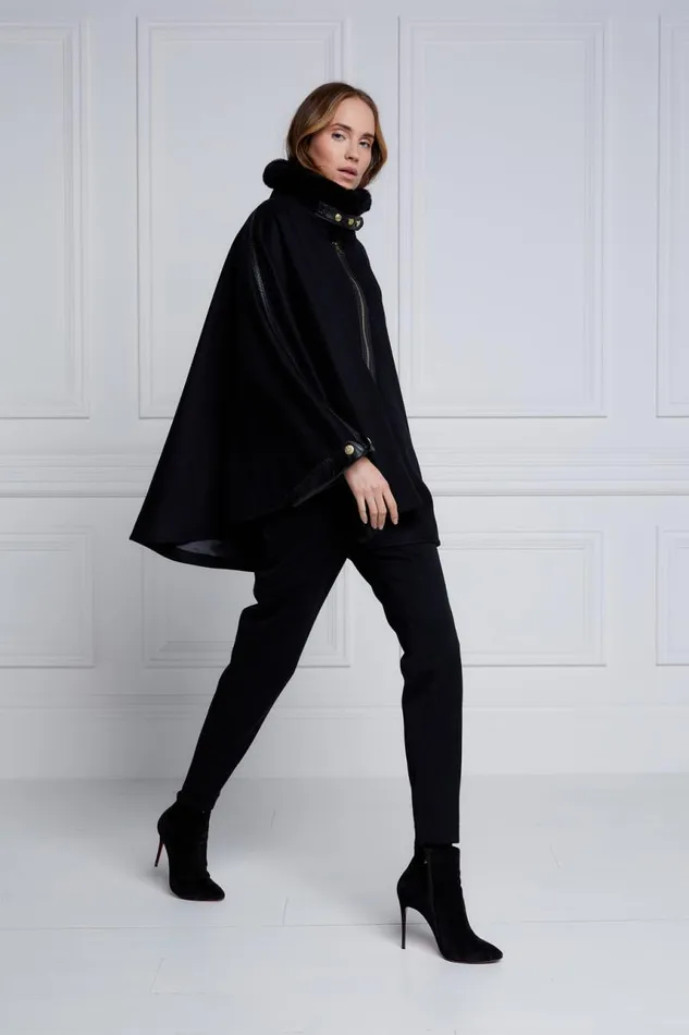 Women In Stock Tailoring Holland Cooper Chiltern Cape Soft Black
