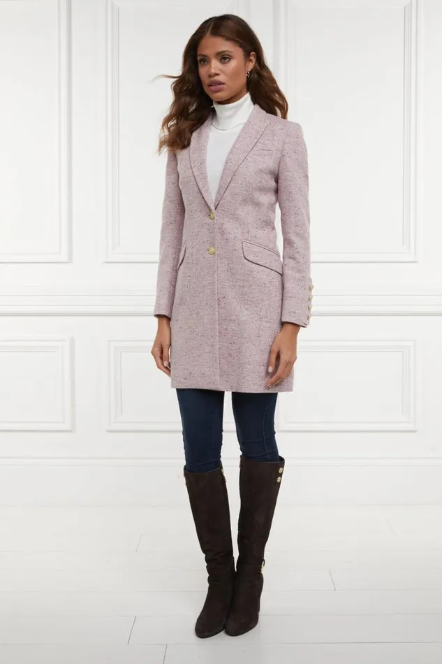 Women In Stock Tailoring Holland Cooper Kempton Coat Anniversary Pink