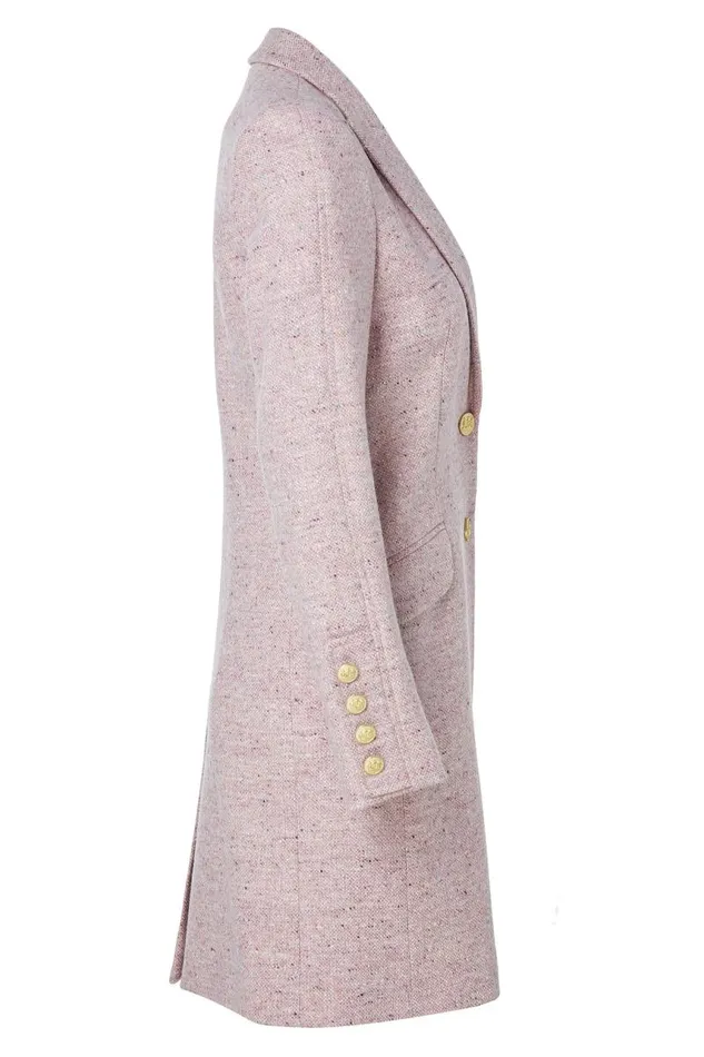 Women In Stock Tailoring Holland Cooper Kempton Coat Anniversary Pink