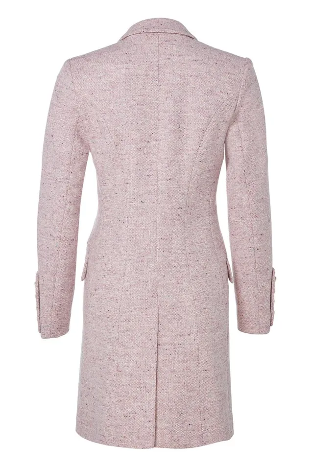 Women In Stock Tailoring Holland Cooper Kempton Coat Anniversary Pink