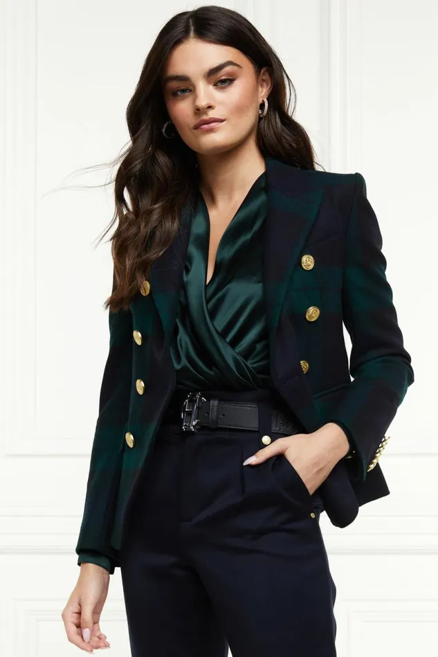 Women In Stock Tailoring Holland Cooper Knightsbridge Blazer Blackwatch