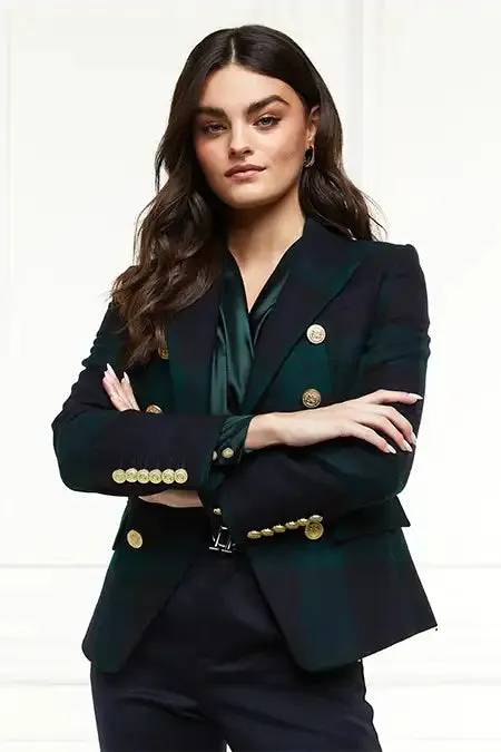Women In Stock Tailoring Holland Cooper Knightsbridge Blazer Blackwatch