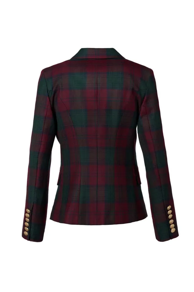 Women In Stock Tailoring Holland Cooper Knightsbridge Blazer Mulberry Tartan Women In Stock Tailoring Holland Cooper Knightsbridge Blazer Mulberry Tartan