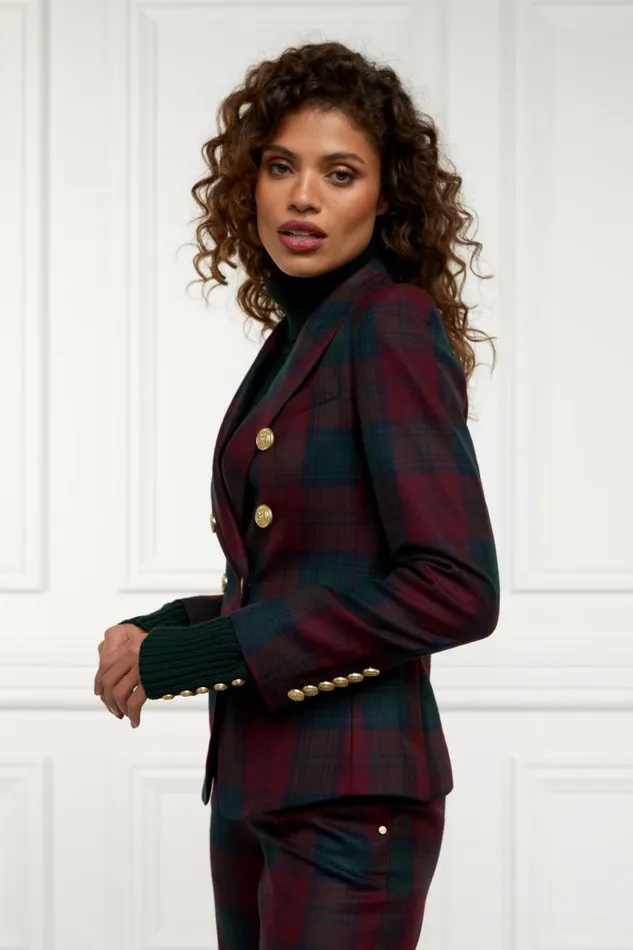 Women In Stock Tailoring Holland Cooper Knightsbridge Blazer Mulberry Tartan Women In Stock Tailoring Holland Cooper Knightsbridge Blazer Mulberry Tartan