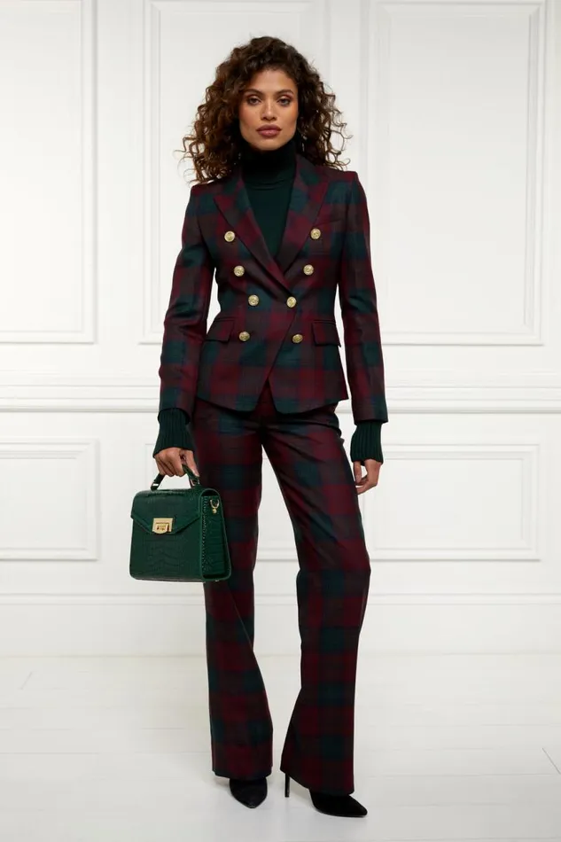Women In Stock Tailoring Holland Cooper Knightsbridge Blazer Mulberry Tartan Women In Stock Tailoring Holland Cooper Knightsbridge Blazer Mulberry Tartan