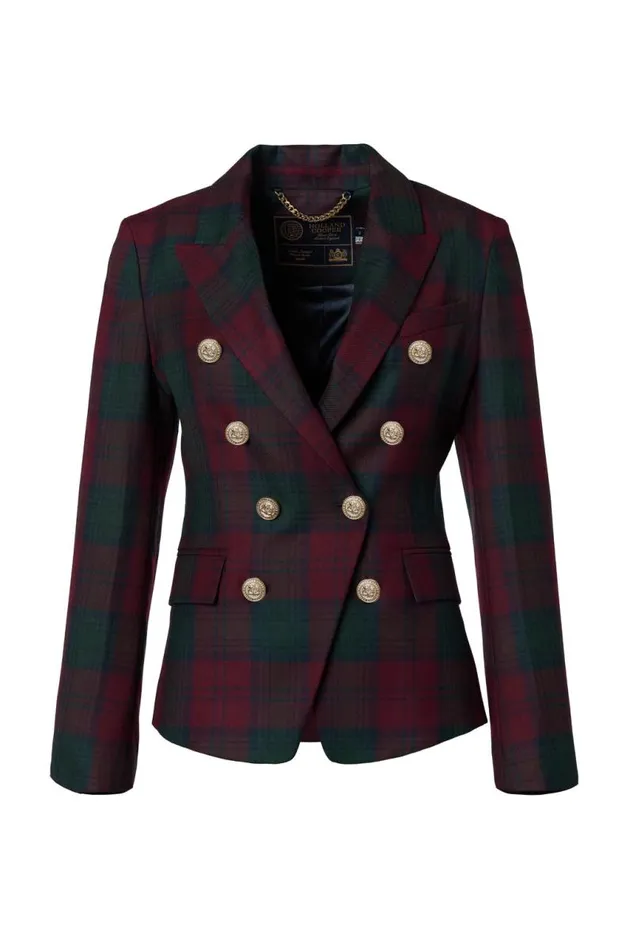 Women In Stock Tailoring Holland Cooper Knightsbridge Blazer Mulberry Tartan Women In Stock Tailoring Holland Cooper Knightsbridge Blazer Mulberry Tartan