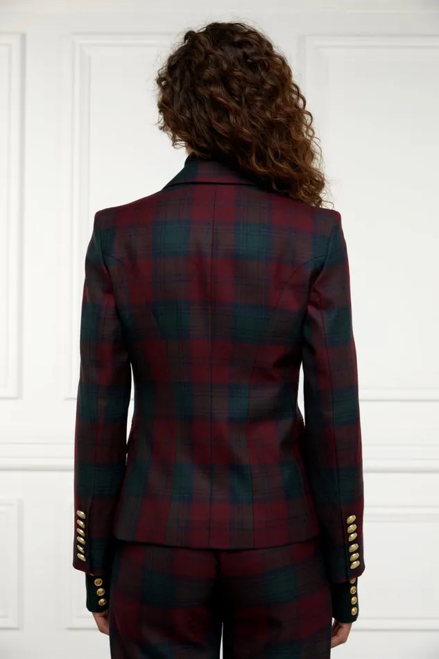 Women In Stock Tailoring Holland Cooper Knightsbridge Blazer Mulberry Tartan Women In Stock Tailoring Holland Cooper Knightsbridge Blazer Mulberry Tartan
