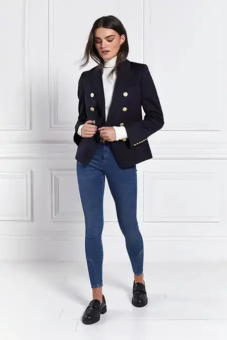 Women In Stock Tailoring Holland Cooper Knightsbridge Blazer Navy Barathea