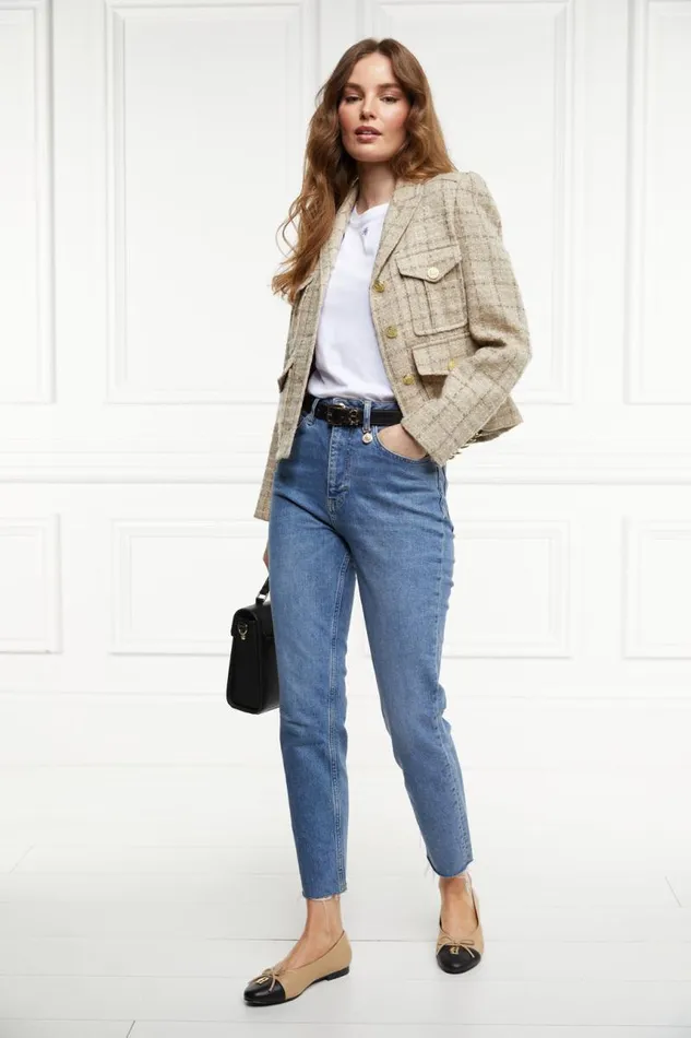 Women In Stock Tailoring Holland Cooper Richmond Jacket Camel Sparkle Tweed Women In Stock Tailoring Holland Cooper Richmond Jacket Camel Sparkle Tweed