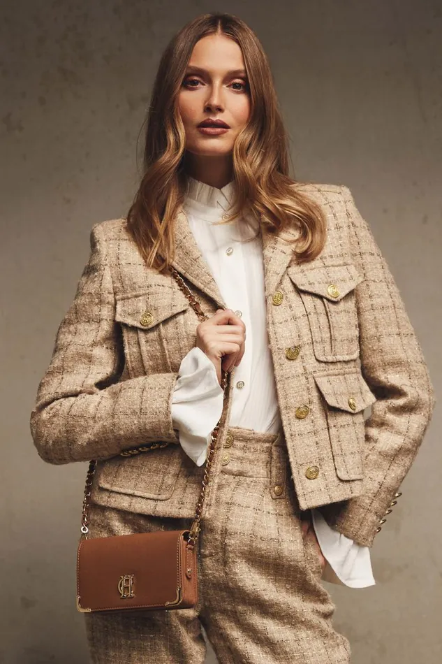 Women In Stock Tailoring Holland Cooper Richmond Jacket Camel Sparkle Tweed Women In Stock Tailoring Holland Cooper Richmond Jacket Camel Sparkle Tweed