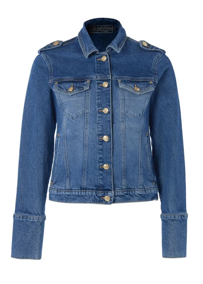 Women Jackets Holland Cooper Iconic Denim Jacket Classic Indigo Women Jackets Holland Cooper Iconic Denim Jacket Classic Indigo