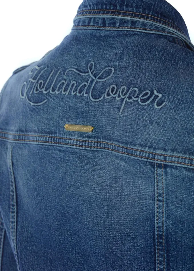 Women Jackets Holland Cooper Iconic Denim Jacket Classic Indigo Women Jackets Holland Cooper Iconic Denim Jacket Classic Indigo