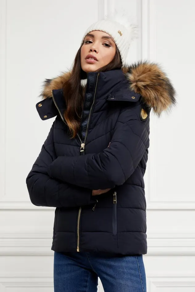 Women Jackets Holland Cooper Whistler Puffer Jacket Ink Navy