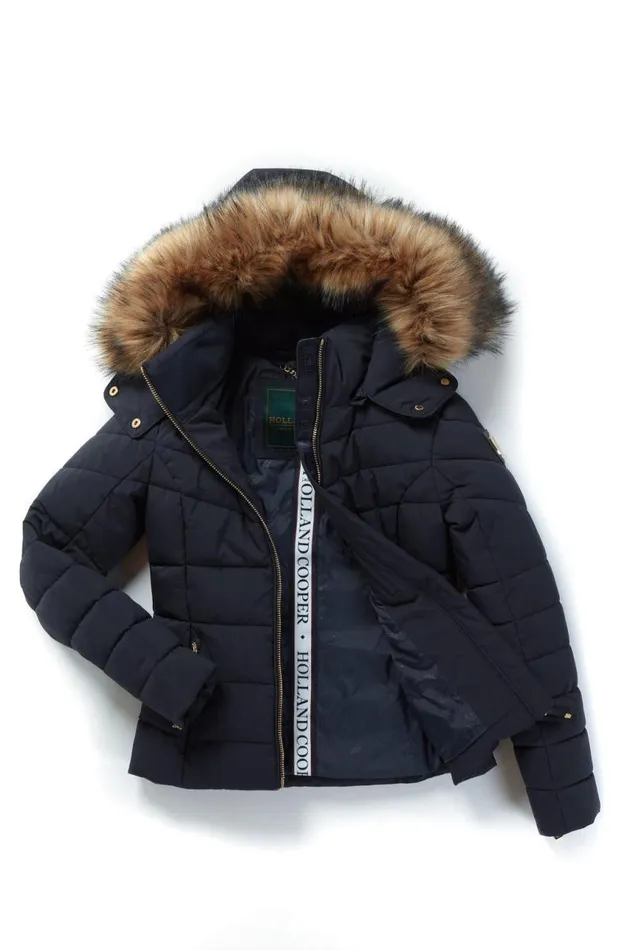 Women Jackets Holland Cooper Whistler Puffer Jacket Ink Navy
