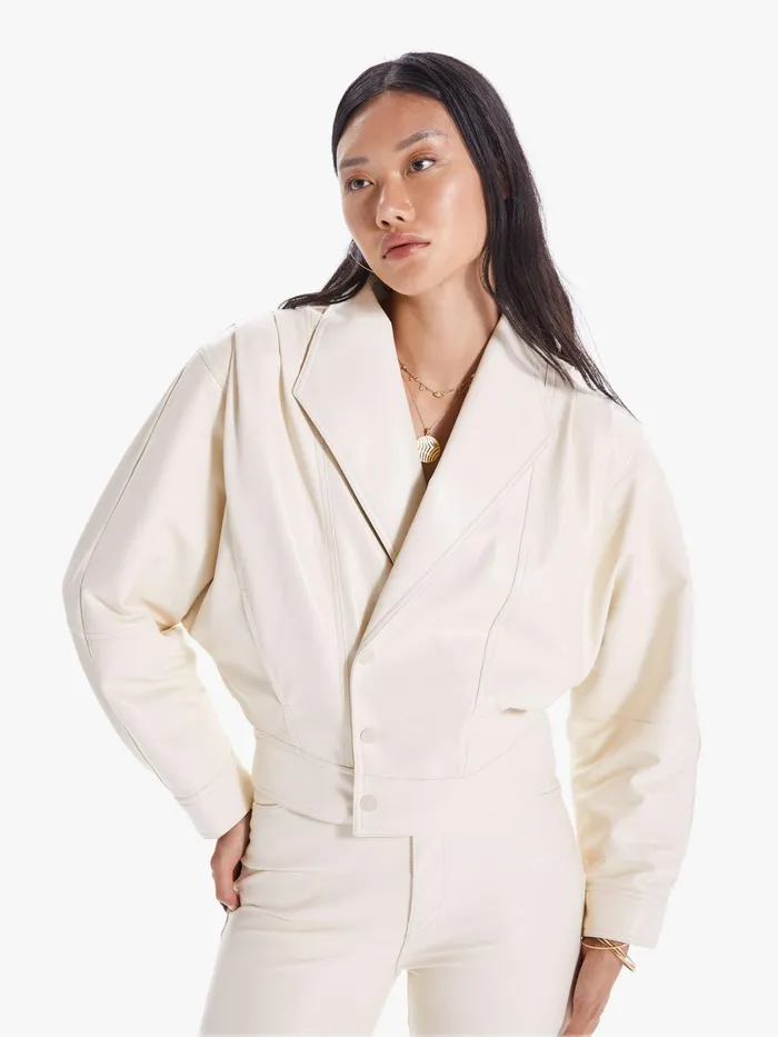 Women Jackets Mother Denim The Big Time Jacket Natural