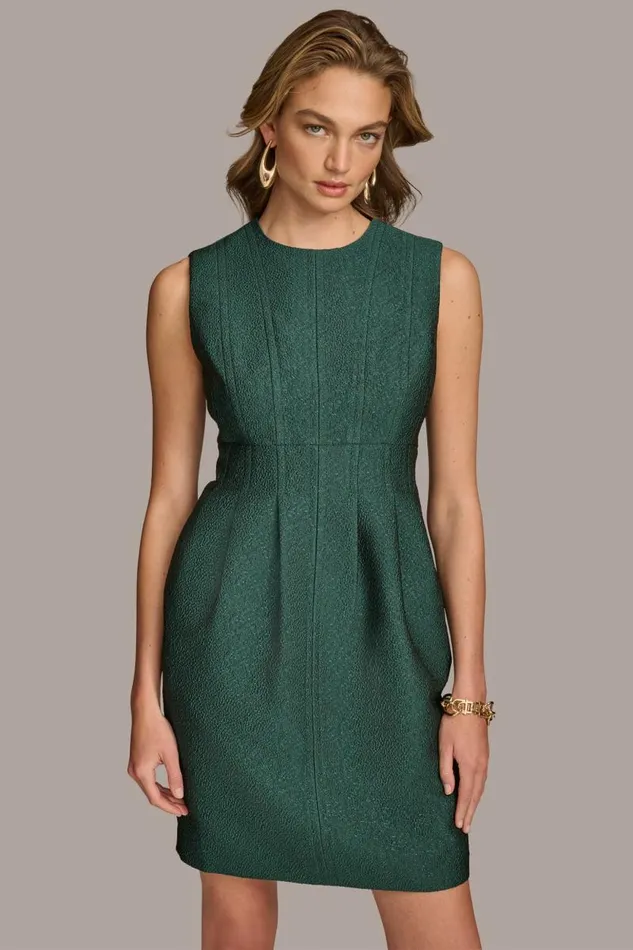 Women JACQUARD SHEATH DRESS Spruce Donna Karan New York Dresses And Jumpsuits Women JACQUARD SHEATH DRESS Spruce Donna Karan New York Dresses And Jumpsuits