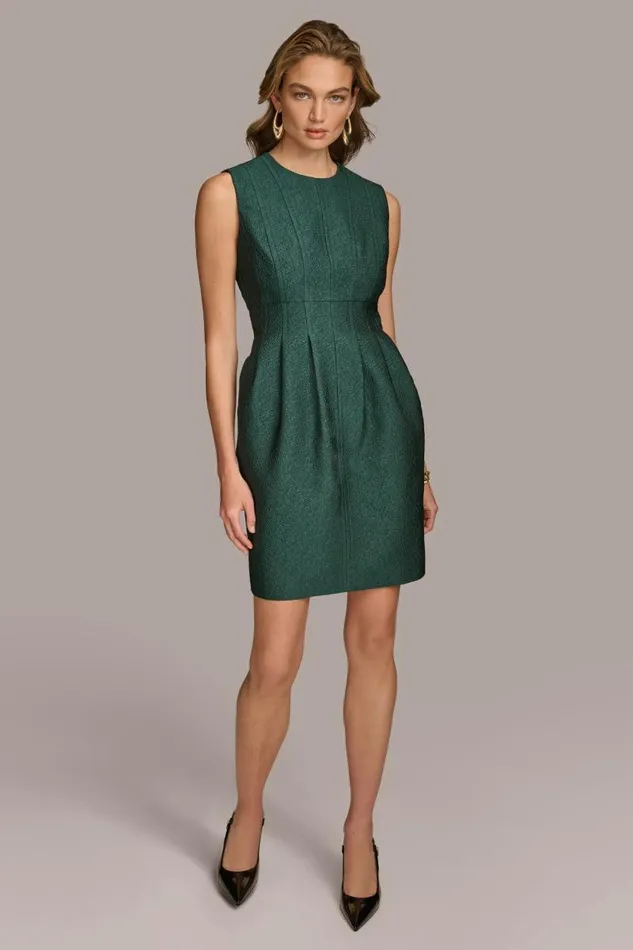 Women JACQUARD SHEATH DRESS Spruce Donna Karan New York Dresses And Jumpsuits Women JACQUARD SHEATH DRESS Spruce Donna Karan New York Dresses And Jumpsuits