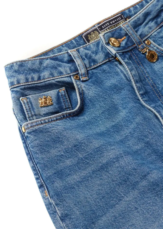 Women Jeans Holland Cooper High Rise Slim Jean True Indigo Women Jeans Holland Cooper High Rise Slim Jean True Indigo