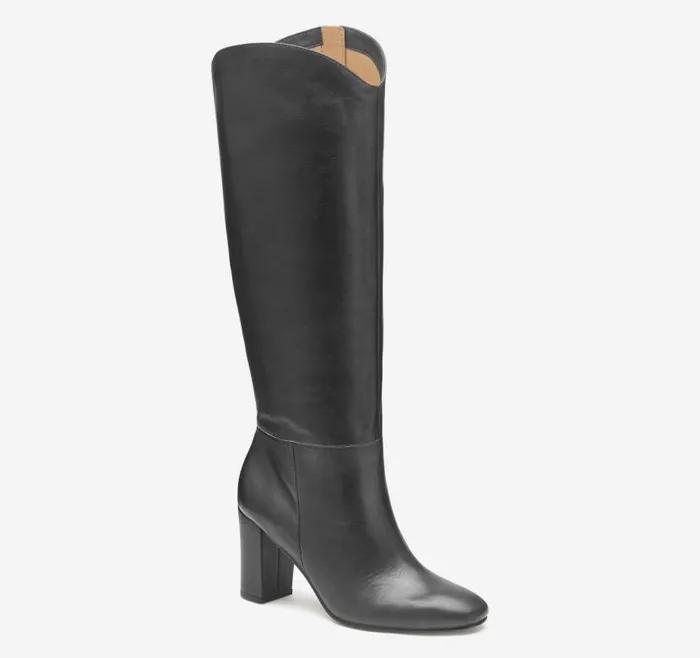 Women Johnston and Murphy Boots and Booties Charlotte KneeHigh Boot Black Italian Nappa Women Johnston and Murphy Boots and Booties Charlotte KneeHigh Boot Black Italian Nappa
