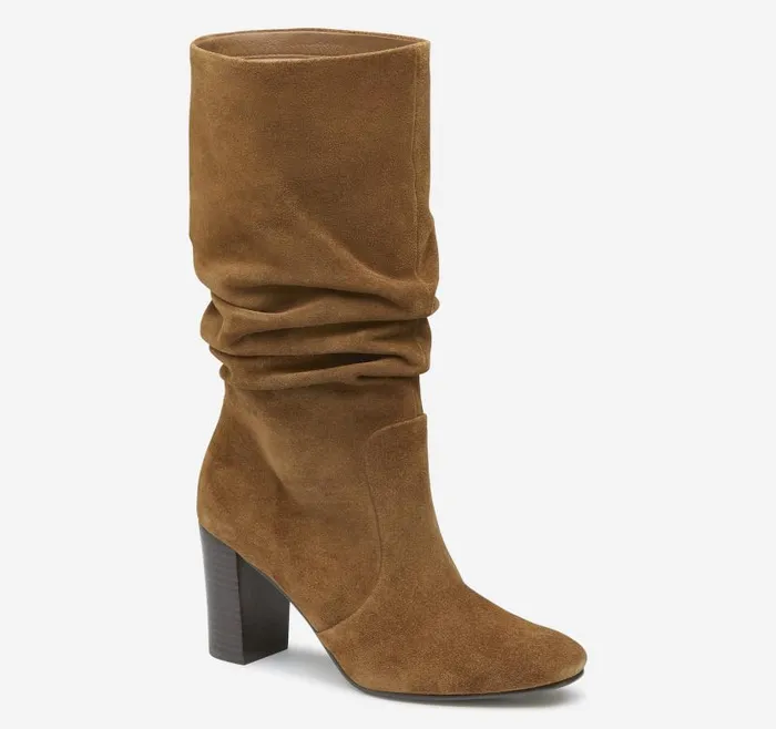 Women Johnston and Murphy Boots and Booties Charlotte Slouch Boot Whiskey Suede Women Johnston and Murphy Boots and Booties Charlotte Slouch Boot Whiskey Suede