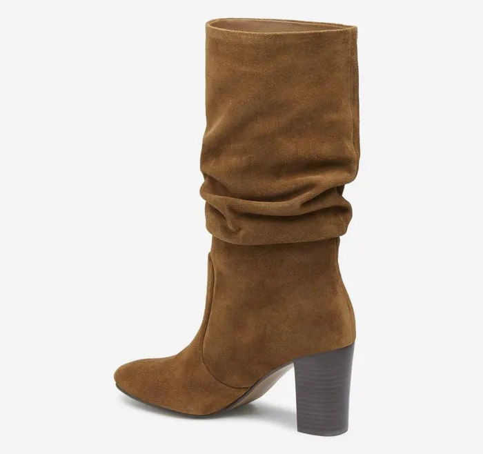 Women Johnston and Murphy Boots and Booties Charlotte Slouch Boot Whiskey Suede Women Johnston and Murphy Boots and Booties Charlotte Slouch Boot Whiskey Suede