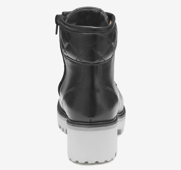 Women Johnston and Murphy Boots and Booties Emmalynn Quilted Hiker Boot Black Glove Leather Women Johnston and Murphy Boots and Booties Emmalynn Quilted Hiker Boot Black Glove Leather