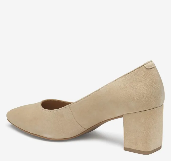 Women Johnston and Murphy Heels and Platform Wedges Vicki Pump Sand Kid Suede Women Johnston and Murphy Heels and Platform Wedges Vicki Pump Sand Kid Suede
