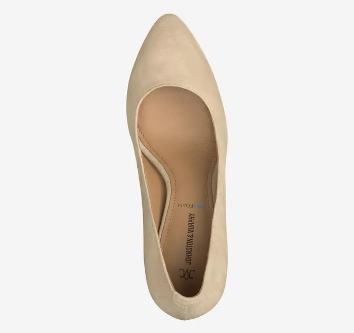 Women Johnston and Murphy Heels and Platform Wedges Vicki Pump Sand Kid Suede Women Johnston and Murphy Heels and Platform Wedges Vicki Pump Sand Kid Suede