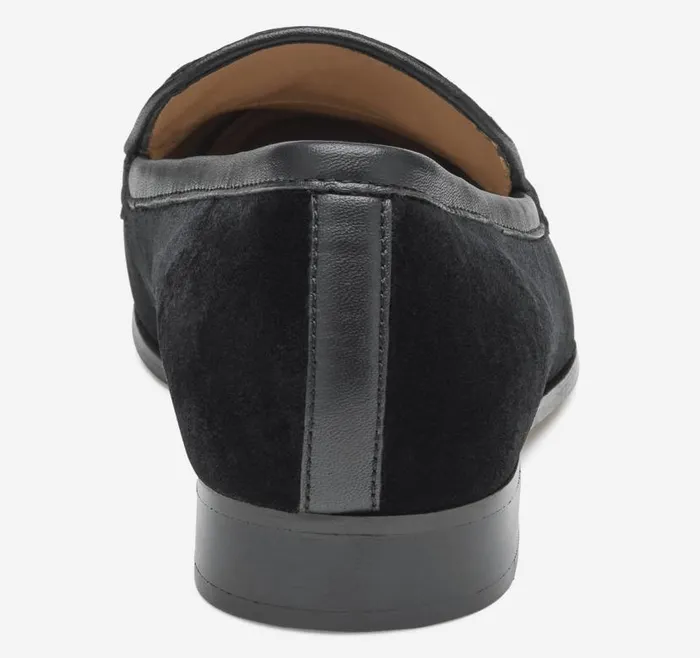 Women Johnston and Murphy Mules and Loafers Ali Bit Loafer Black Velvet Women Johnston and Murphy Mules and Loafers Ali Bit Loafer Black Velvet