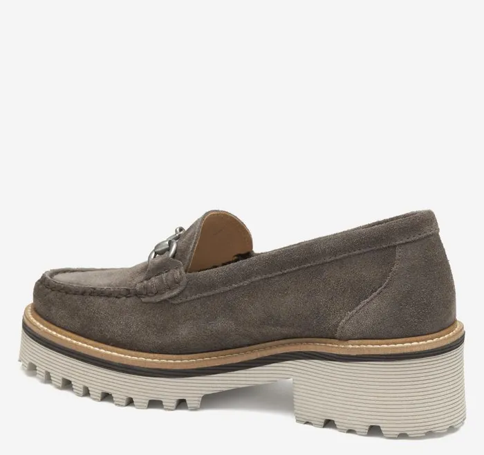 Women Johnston and Murphy Mules and Loafers Emmalynn Bit Loafer Dark Grey Suede Women Johnston and Murphy Mules and Loafers Emmalynn Bit Loafer Dark Grey Suede