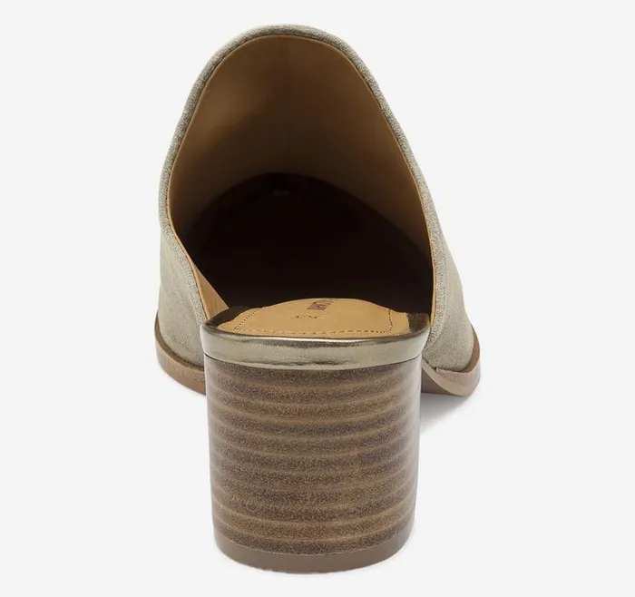 Women Johnston and Murphy Mules and Loafers Trista Mule Taupe Italian Suede Women Johnston and Murphy Mules and Loafers Trista Mule Taupe Italian Suede