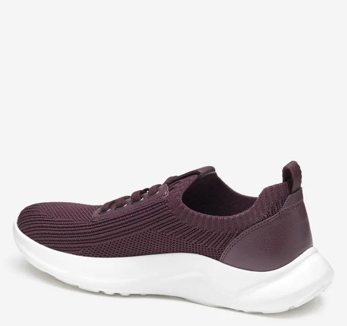 Women Johnston and Murphy Sneakers Escape Knit LaceUp Bordeaux Knit
