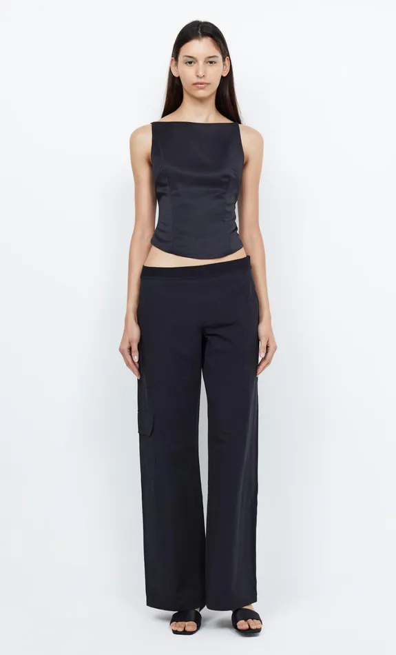 Women JONES BOATNECK TOP 8211 BLACK Bec Bridge Sleeveless