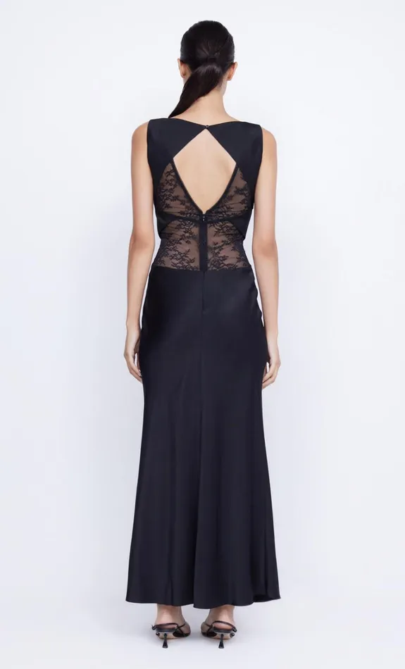 Women JULIETTE V NECK MAXI DRESS 8211 BLACK Bec Bridge Wedding Guest