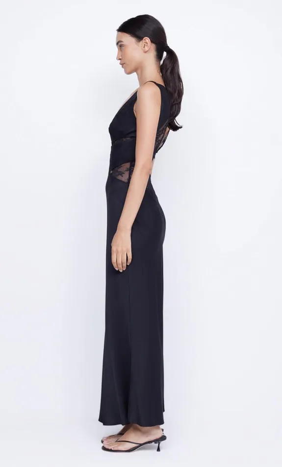 Women JULIETTE V NECK MAXI DRESS 8211 BLACK Bec Bridge Wedding Guest