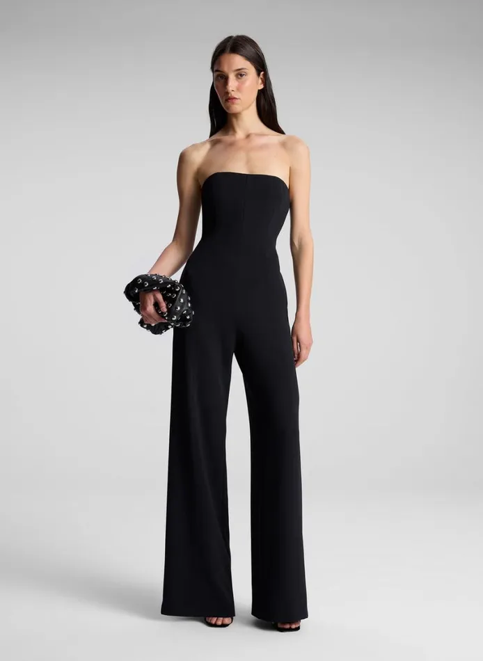 Women Jumpsuits ALC Eden Strapless Jumpsuit Black