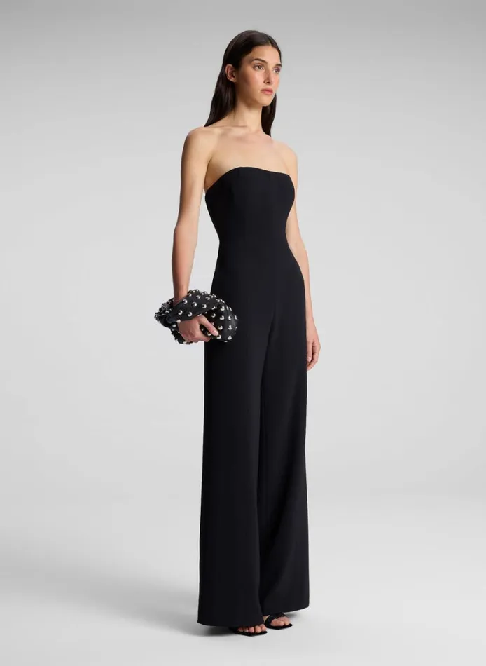 Women Jumpsuits ALC Eden Strapless Jumpsuit Black