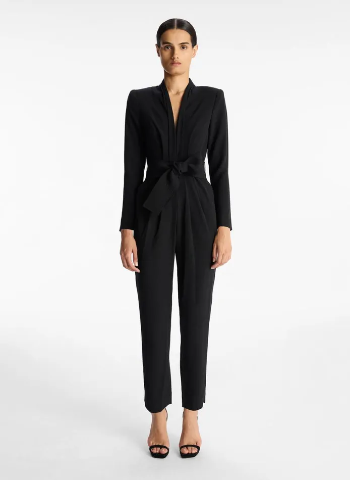 Women Jumpsuits ALC Kieran Crepe Jumpsuit Black