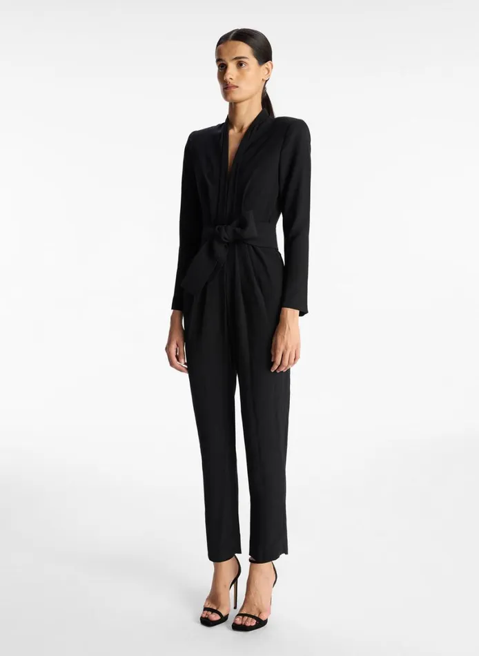 Women Jumpsuits ALC Kieran Crepe Jumpsuit Black