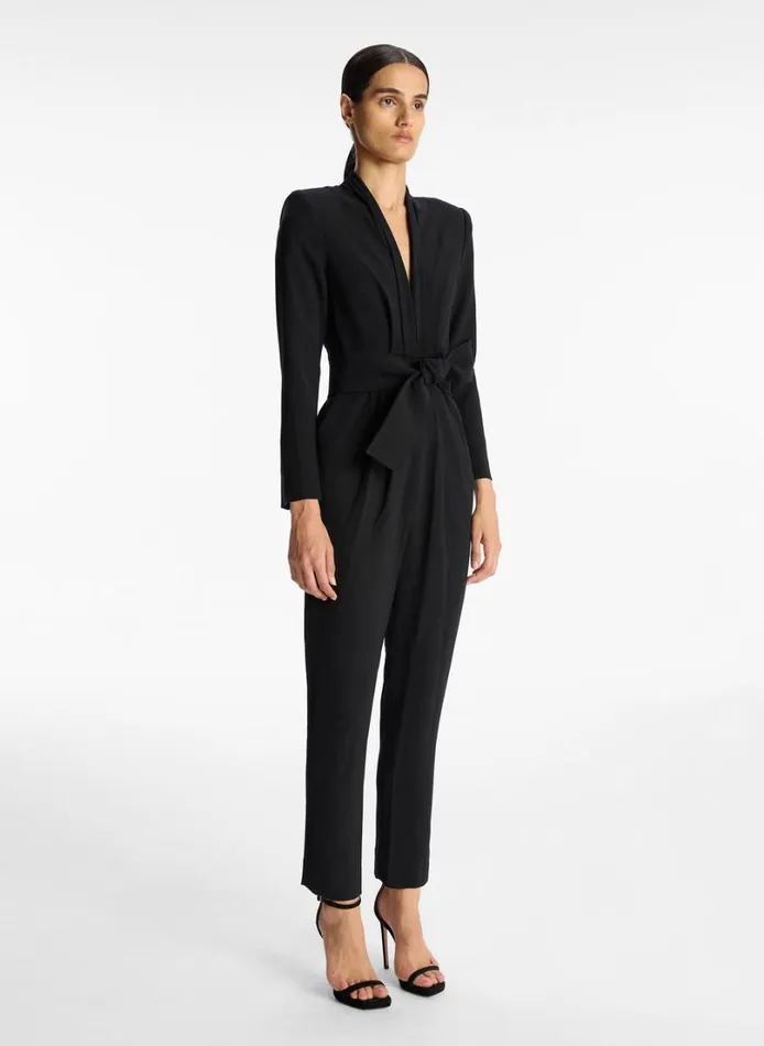 Women Jumpsuits ALC Kieran Crepe Jumpsuit Black