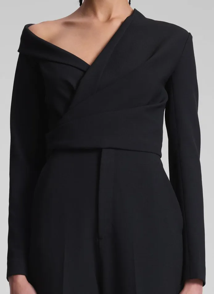 Women Jumpsuits ALC Skyla Asymmetric Jumpsuit Black