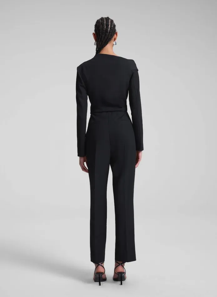 Women Jumpsuits ALC Skyla Asymmetric Jumpsuit Black