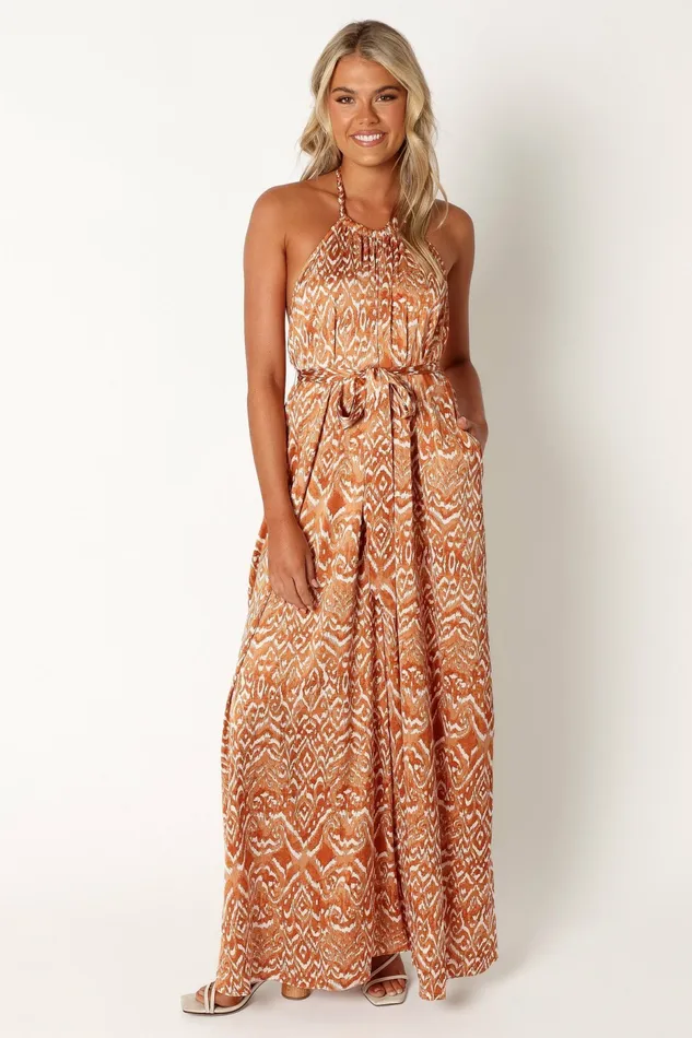 Women Jumpsuits and Rompers Petal and Pup Hilton Jumpsuit Rust