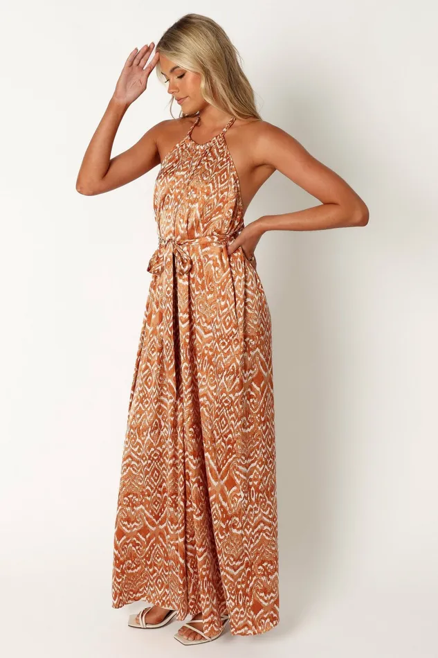 Women Jumpsuits and Rompers Petal and Pup Hilton Jumpsuit Rust