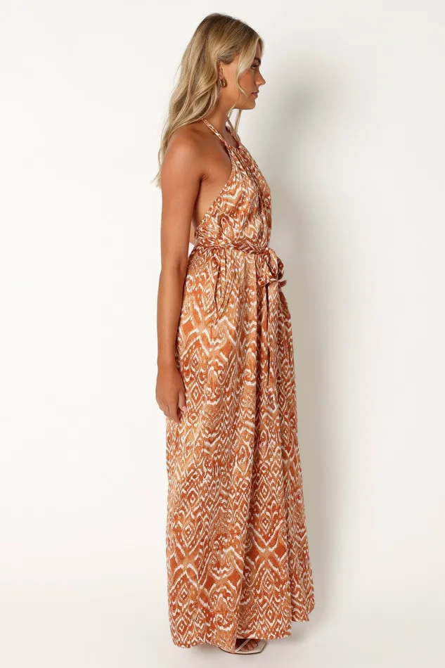 Women Jumpsuits and Rompers Petal and Pup Hilton Jumpsuit Rust